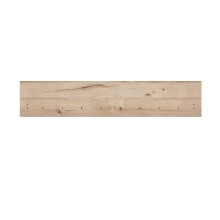 Wandregal >COMO< in Uni Wolfram Grau/ Planked Eiche Dekor - 149,8x28,5x21,5cm (BxHxT)