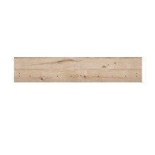 Wandregal >COMO< in Uni Wolfram Grau/ Planked Eiche Dekor - 149,8x28,5x21,5cm (BxHxT)