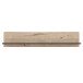 Wandregal >COMO< in Uni Wolfram Grau/ Planked Eiche Dekor - 149,8x28,5x21,5cm (BxHxT)