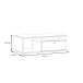 Couchtisch >COMO< in Uni Wolfram Grau/ Planked Eiche - 120x40,2x59cm (BxHxT)