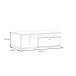 Couchtisch >COMO< in Uni Wolfram Grau/ Planked Eiche - 120x40,2x59cm (BxHxT)