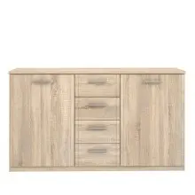 Sideboard >GLORIA< in Sonoma Eiche Dekor, 2...