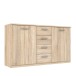 Sideboard >GLORIA< in Sonoma Eiche Dekor, 2 Türen, 4 Schubladen - 147x84,3x41cm (BxHxT)