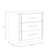 Nachtkommode >GLORIA< in Sonoma Eiche Dekor, 3 Schubladen - 45,2x45,9x35,1cm (BxHxT)