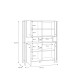 Highboard >HIGH ROCK< in Schwarz/ Riviera Eiche Dekor, 4 Türen - 121,3x152,3x40,2cm (BxHxT)
