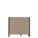 Kommode >HIGH ROCK< in Schwarz/ Riviera Eiche Dekor, 3 Schubladen - 93,3x85,1x40,2cm (BxHxT)