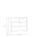 Kommode >HIGH ROCK< in Schwarz/ Riviera Eiche Dekor, 3 Schubladen - 104,8x85,1x40,2 (BxHxT)