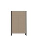Hochkommode >HIGH ROCK< in Schwarz / Riviera Eiche Dekor, 4 Schubladen - 69,8x110,7x40,2cm (BxHxT)