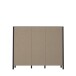 Highboard >HIGH ROCK< in Schwarz/ Riviera Eiche Dekor, 11 Fächer, - 139,4x117,1x40,2cm (BxHxT)