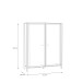 Vitrine >HIGH ROCK< in Schwarz / Riviera Eiche Dekor - 121,3x152,3x40,2cm (BxHxT)