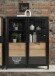 Vitrine >HIGH ROCK< in Schwarz / Riviera Eiche Dekor - 121,3x152,3x40,2cm (BxHxT)