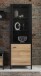 Vitrine >HIGH ROCK< in Schwarz / Riviera Eiche Dekor - 64,8x193,9x40,2cm (BxHxT)