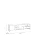 Lowboard >HIGH ROCK< in Schwarz/ Riviera Eiche Dekor mit Schublade - 181,3x49,9x40,2cm (BxHxT)