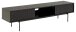 TV-Board >Angus< in schwarz, MDF, Stahl - 180x44,5x40cm (BxHxT)