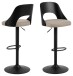 Barhocker >Lucy< (2er-Set) in sand, Polyester, Stahl - 47x113x50,5cm (BxHxT)