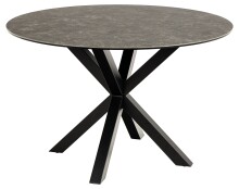 Esstisch >Heaven< in schwarz, Glas-Keramik, Stahl -...