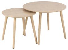 Satztisch >Roslin< (2-teilig) in Bambus, Bambus - 45x60cm (HxD)