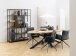 Esstisch >Heaven< in Wildeiche, MDF, Stahl - 220x75,5x100cm (BxHxT)