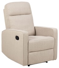 TV-Sessel >Asila< in Beige, Polyester, Stahl - 72x103x91cm (BxHxT)