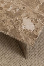 Couchtisch >Vega< in Braun, Marmor - 140x42x70cm (BxHxT)