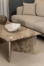 Couchtisch >Vega< in Braun, Marmor - 140x42x70cm (BxHxT)