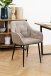 Armlehnstuhl >Brooke< (2er-Set) in Beige, Stoff, Stahl - 58x83x55cm (BxHxT)