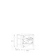 Nachtkommode >HIGH ROCK< in Schwarz  / Riviera Eiche Dekor, 1 Schublade - 54,8x48,7x40,2cm (BxHxT)
