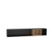 Wandregal >HIGH ROCK< in Schwarz / Riviere Eiche Dekor - 150,2x26x22,2cm (BxHxT)