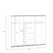 Schiebetürenschrank >HIGH ROCK< in Riviera Eiche Dekor mit Spiegel - 269,9x210,5x61,2cm (BxHxT)