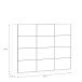 Schiebetürenschrank >HIGH ROCK< in Riviera Eiche Dekor mit Spiegel - 269,9x210,5x61,2cm (BxHxT)
