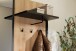 Kompaktgarderobe >HIGH ROCK< in Schwarz / Riviera Eiche Dekor - 144,5x200x40,2 (BxHxT)