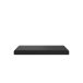 Bankauflage >HIGH ROCK< in Kunstleder schwarz - 61,1x5x35,4cm (BxHxT)