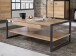 Couchtisch >HIGH ROCK< in Riviera Eiche Dekor mit Schublade - 111x40x60cm (BxHxT)