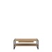 Couchtisch >HIGH ROCK< in Riviera Eiche Dekor mit Schublade - 111x40x60cm (BxHxT)
