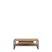 Couchtisch >HIGH ROCK< in Riviera Eiche Dekor mit Schublade - 111x40x60cm (BxHxT)