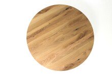Couchtisch >2176< "rund" in Eiche , Massivholz - 87x46x87cm (BxHxT)