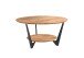 Couchtisch >2176< "rund" in Eiche , Massivholz - 87x46x87cm (BxHxT)