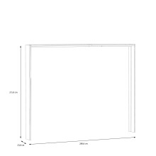Passepartout >PASSEPARTOUTS< in schwarz - 280,6x215,9x23,8cm (BxHxT)