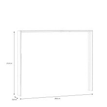 Passepartout >PASSEPARTOUTS< in schwarz - 280,6x215,9x23,8cm (BxHxT)