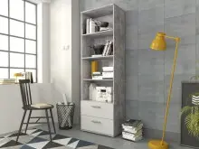 Bücherregal >LUPO< mit 2 Schubladen und 4...