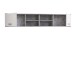 Wandregal >LUPO< in Betonoptik Lichtgrau/ Weiß - 206,4x39,3x25,1cm (BxHxT)