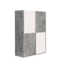 Schiebetürenschrank >LUPO< in Weiss /...