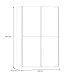 Schiebetürenschrank >LUPO< in Weiss / Betonoptik Lichtgrau  - 120x190,5x61,2 (BxHxT)