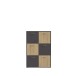 Highboard >QUADRO 2< mit 6 Türen, in / Lamela Eiche Dekor - 93,5x139,9x40cm (B/H/T)