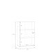 Highboard >QUADRO 2< mit 6 Türen, in / Lamela Eiche Dekor - 93,5x139,9x40cm (B/H/T)