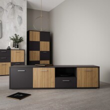 TV-Lowboard >QUADRO 2< mit 3 Türen und...