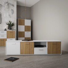 TV-Lowboard >QUADRO 2< mit 3 Türen und...