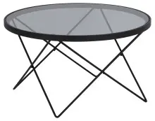 Couchtisch >Cuxton< in Grau, Glas, Stahl - 45x80cm...