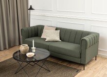 Couchtisch >Cuxton< in Grau, Glas, Stahl - 45x80cm (HxD)