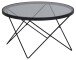 Couchtisch >Cuxton< in Grau, Glas, Stahl - 45x80cm (HxD)